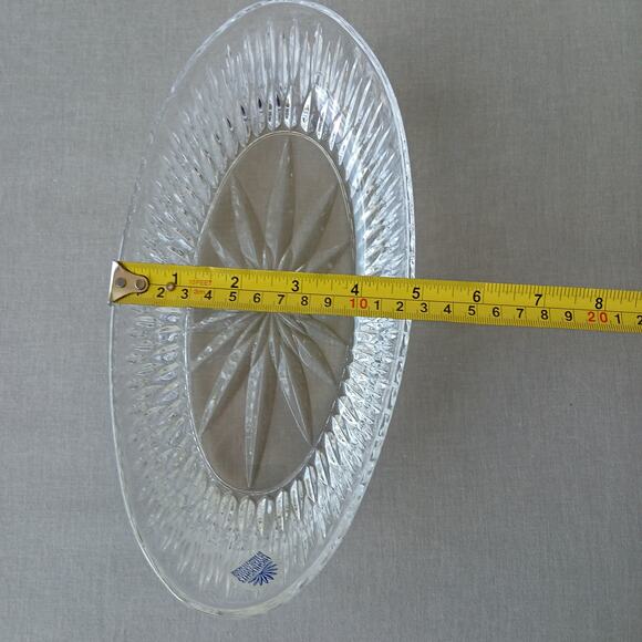 Princess House Royal Highlights Lead Crystal Oval Serving Dish 821 vintage 90s - Picture 7 of 9